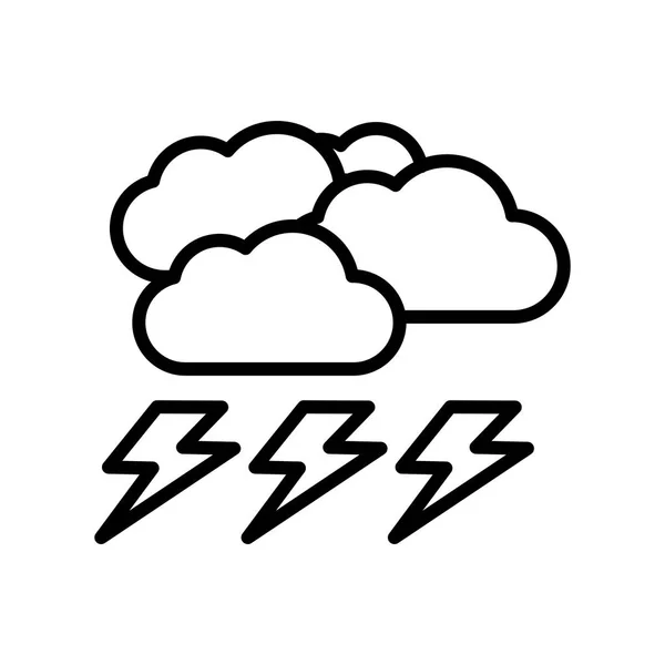 风暴图标矢量符号和符号隔离在白色背景, 风暴标志概念 — 图库矢量图片