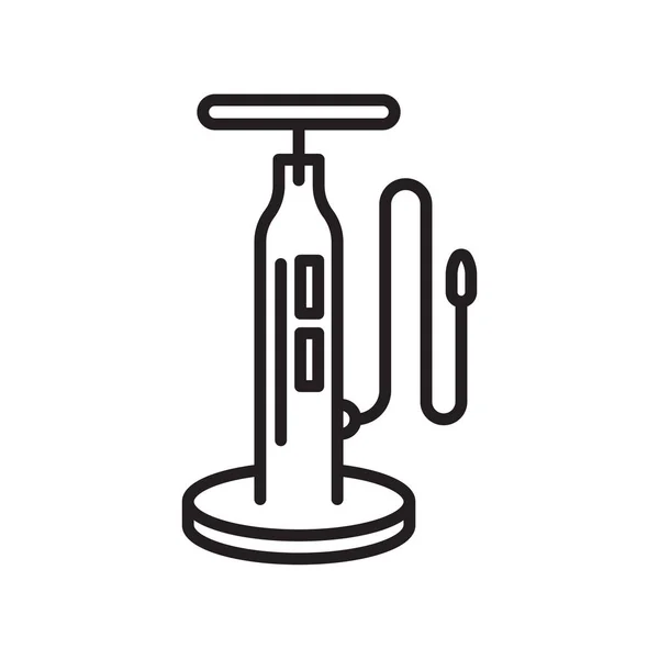 Icône de pompe à air signe vectoriel et symbole isolé sur fond blanc — Image vectorielle
