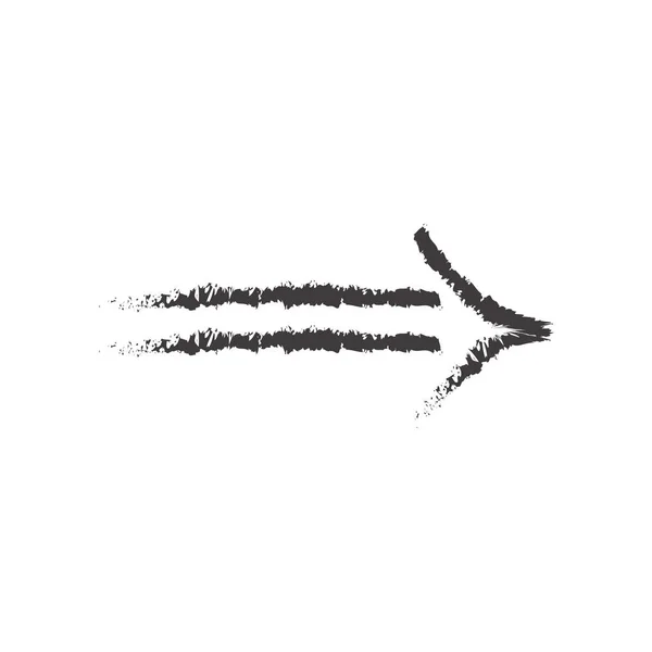 Kabataslak ok simge vektör işareti ve üzerinde beyaz bac izole sembolü — Stok Vektör