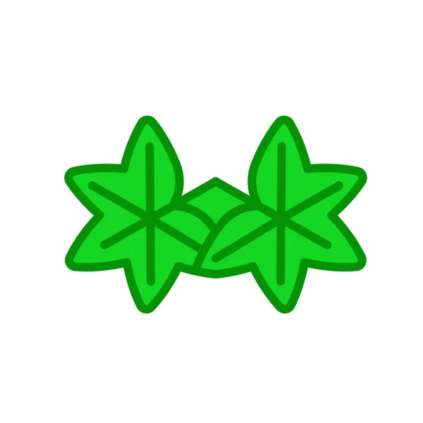 Tanda vektor ikon daun liquidambar dan simbol terisolasi di b putih - Stok Vektor