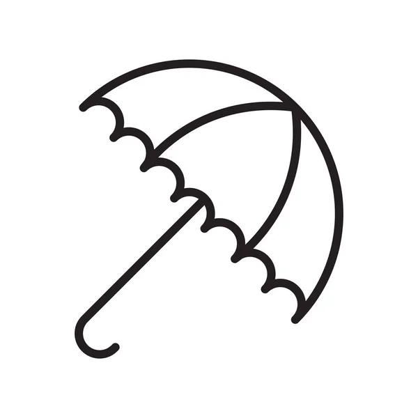Parapluie Icône Vecteur Isolé Sur Fond Blanc Pour Votre Conception — Image vectorielle