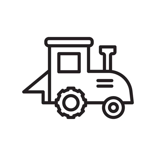 Tractor Icono Vector Aislado Fondo Blanco Para Diseño Web Aplicación — Vector de stock