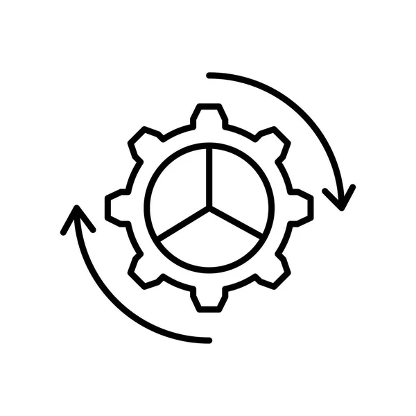 設定アイコン ベクトル記号とシンボルの白い背景、設定ロゴのコンセプトの分離 — ストックベクタ