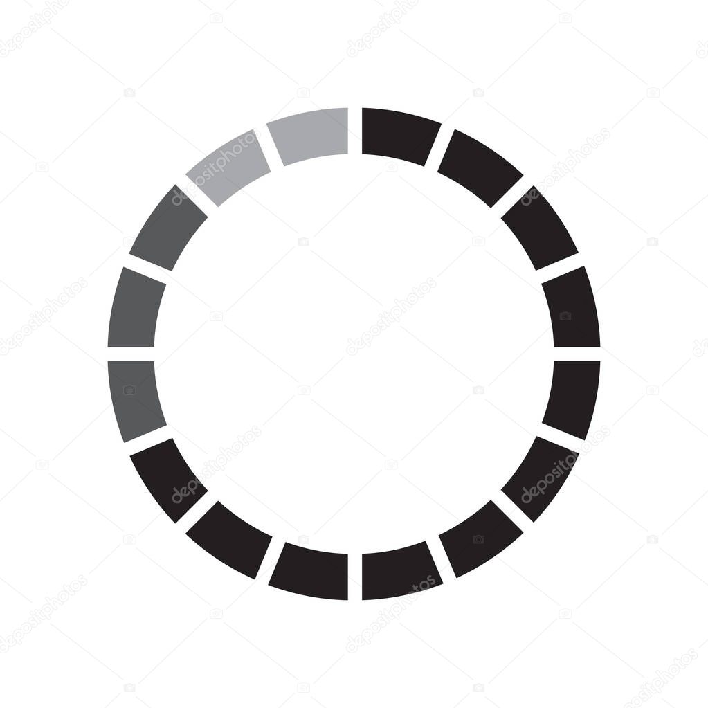 Loading icon vector isolated on white background for your web and mobile app design, Loading logo concept