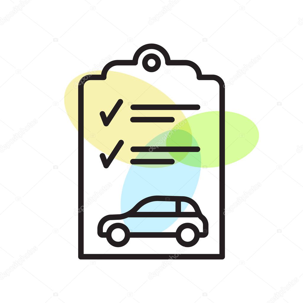 Inspection icon vector isolated on white background for your web and mobile app design, Inspection logo concept