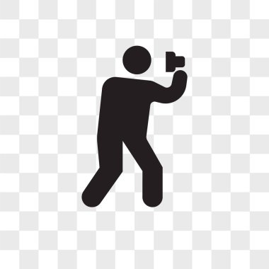 Saydam arka plan üzerinde Phot izole fotoğraf vektör simgesi