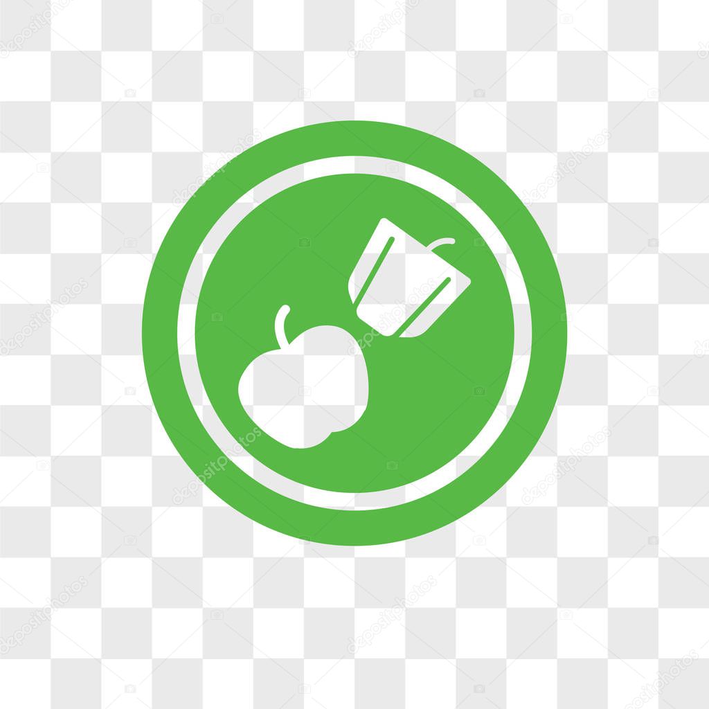 Healthy food vector icon isolated on transparent background, Healthy food logo concept
