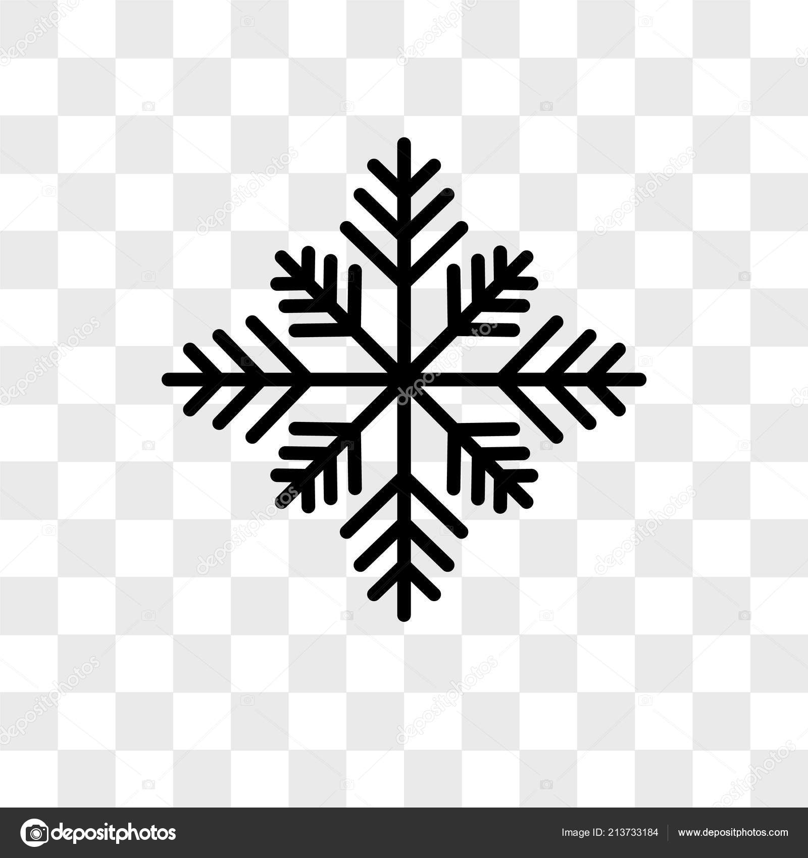 Two Snow Flakes Vector Icon Isolated On Transparent Background Vector Image By C Provectorstock Vector Stock
