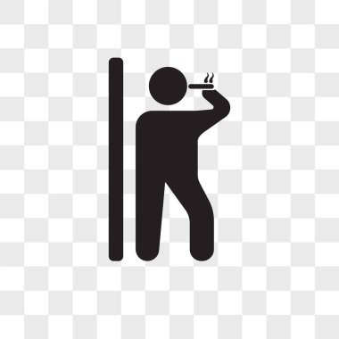 Vektör simgesi üzerinde şeffaf arka plan izole sigara, Sigara 