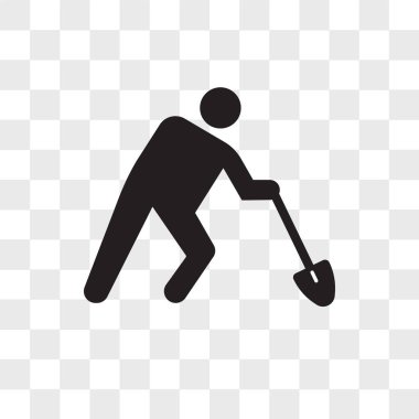 Saydam arka plan üzerinde işçi lo izole alt vektör simgesi