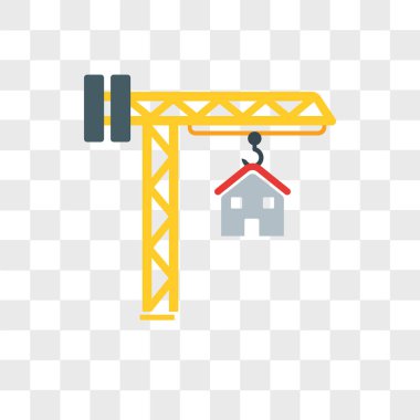 Saydam arka plan üzerinde izole vektör simgesi bina, Buildin