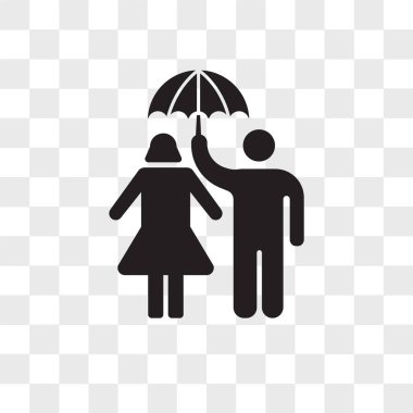 Saydam arka plan üzerinde izole vektör simgesi yağmur, Raining 