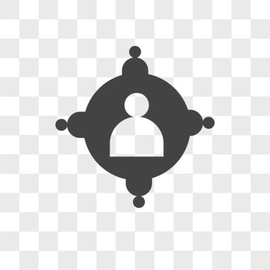 çalışan nişan vektör simgesi üzerinde şeffaf backgrou izole