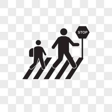 Saydam arka plan üzerinde Stop logosu d izole vektör simge durdurmak