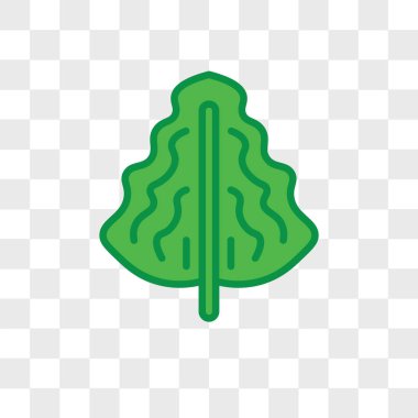 Saydam arka plan üzerinde yaprak logosu d izole yaprak vektör simgesi