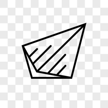 Saydam arka plan üzerinde Gönder logosu d izole vektör simge göndermek