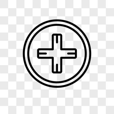 Saydam arka plan üzerinde ilk izole ilkyardım vektör simgesi 