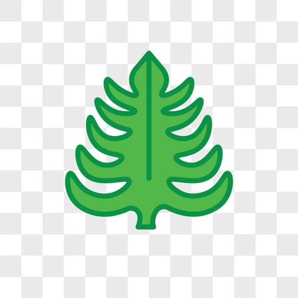 Blad vector pictogram geïsoleerd op transparante achtergrond, Leaf logo d — Stockvector