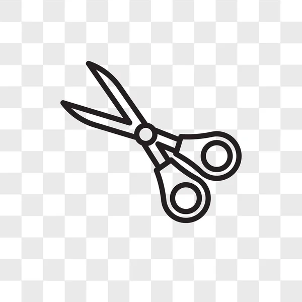 Scissors vector icon isolated on transparent background, Scissor