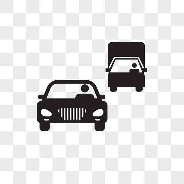 Dopravní vektorové ikony izolované na průhledné pozadí, dopravní — Stockový vektor