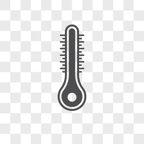 Icona vettoriale termometro isolato su sfondo trasparente, Ther — Vettoriale Stock