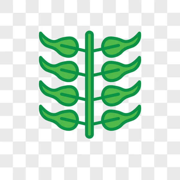 リーフのロゴ開発、透明な背景に分離された葉ベクトル アイコン — ストックベクタ