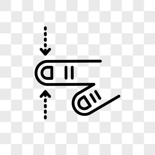 Tap icono de vector aislado sobre fondo transparente, Tap logo des — Vector de stock