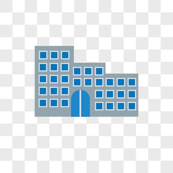 Hotel vector icon isolated on transparent background, Hotel logo