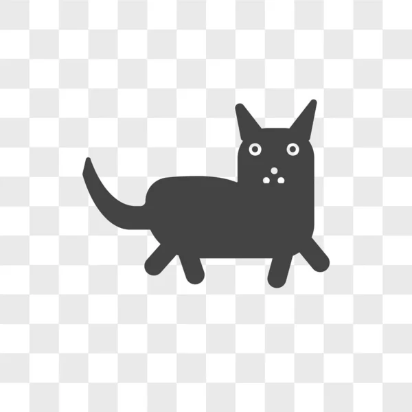シャム猫ベクトルのアイコンが透明な背景、サイアムに分離 — ストックベクタ