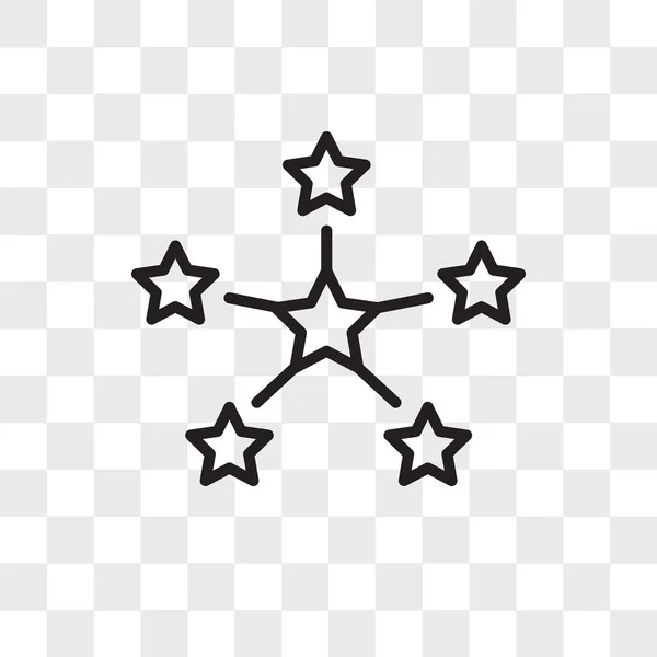 Иконка звезды вектор изолирован на прозрачном фоне, звезды логотип — стоковый вектор