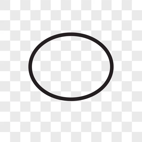 Cirkel vector pictogram geïsoleerd op transparante achtergrond, cirkel lo — Stockvector