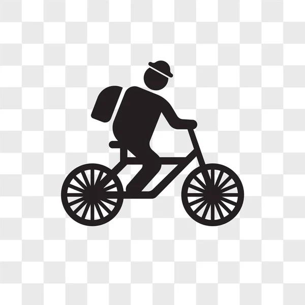 Εικονίδιο του φορέα ποδηλάτου απομονώνονται σε διαφανές φόντο, ποδηλάτων — Διανυσματικό Αρχείο