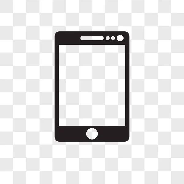 Icona vettoriale del telefono cellulare isolata su sfondo trasparente, C — Vettoriale Stock