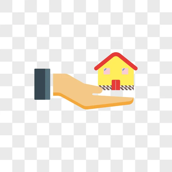Σπίτι εικονίδιο διάνυσμα απομονώνονται σε διαφανές φόντο, σπίτι λογότυπο — Διανυσματικό Αρχείο