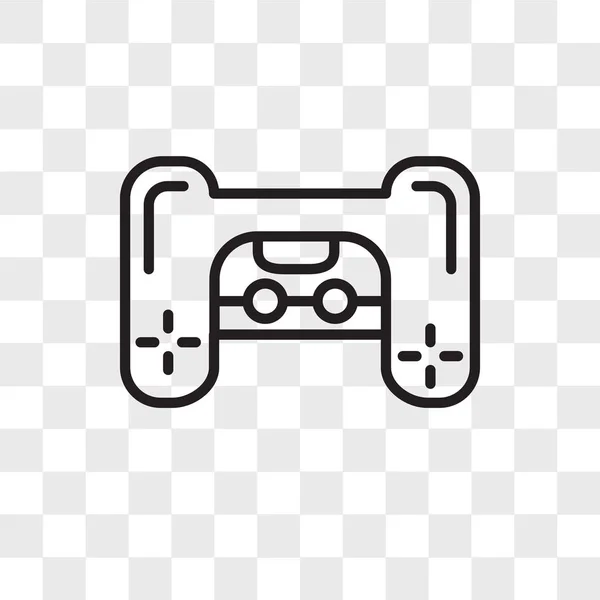 PlayStation vector pictogram geïsoleerd op transparante achtergrond, Play — Stockvector