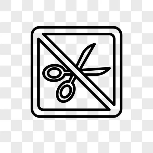No cut vector icon isolated on transparent background, No cut lo — Stock Vector