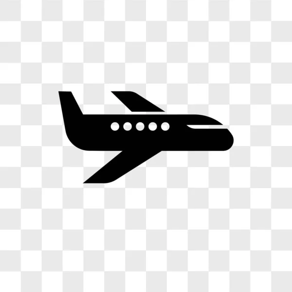 Air transport vector icon isolated on transparent background, Ai — Stock Vector