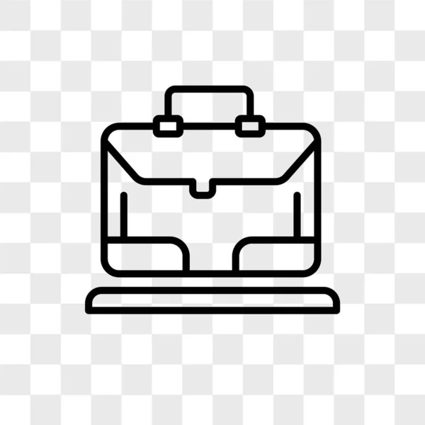 Bagage vektor ikonen isolerad på transparent bakgrund, bagage — Stock vektor