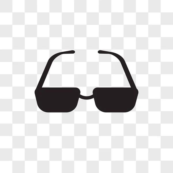 Gafas de sol icono vectorial aislado sobre fondo transparente, Sungl — Vector de stock