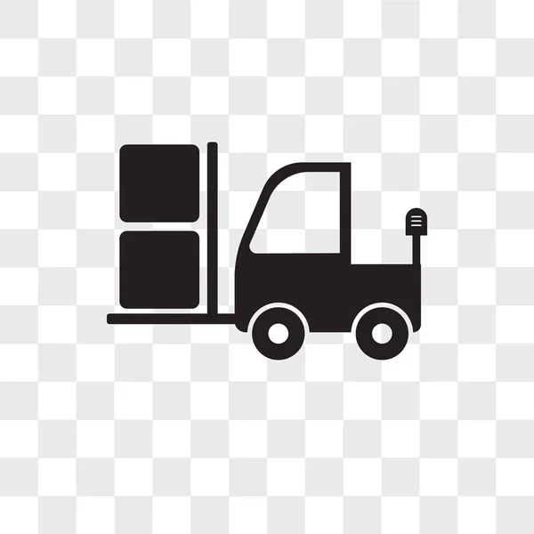 Icona vettore camion isolato su sfondo trasparente, logo Truck — Vettoriale Stock