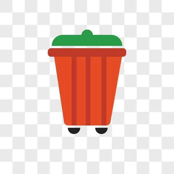 Reciclaje bin vector icono aislado sobre fondo transparente, Re — Vector de stock