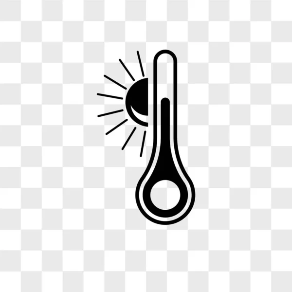 Bella icona vettoriale temperatura isolata su sfondo trasparente , — Vettoriale Stock