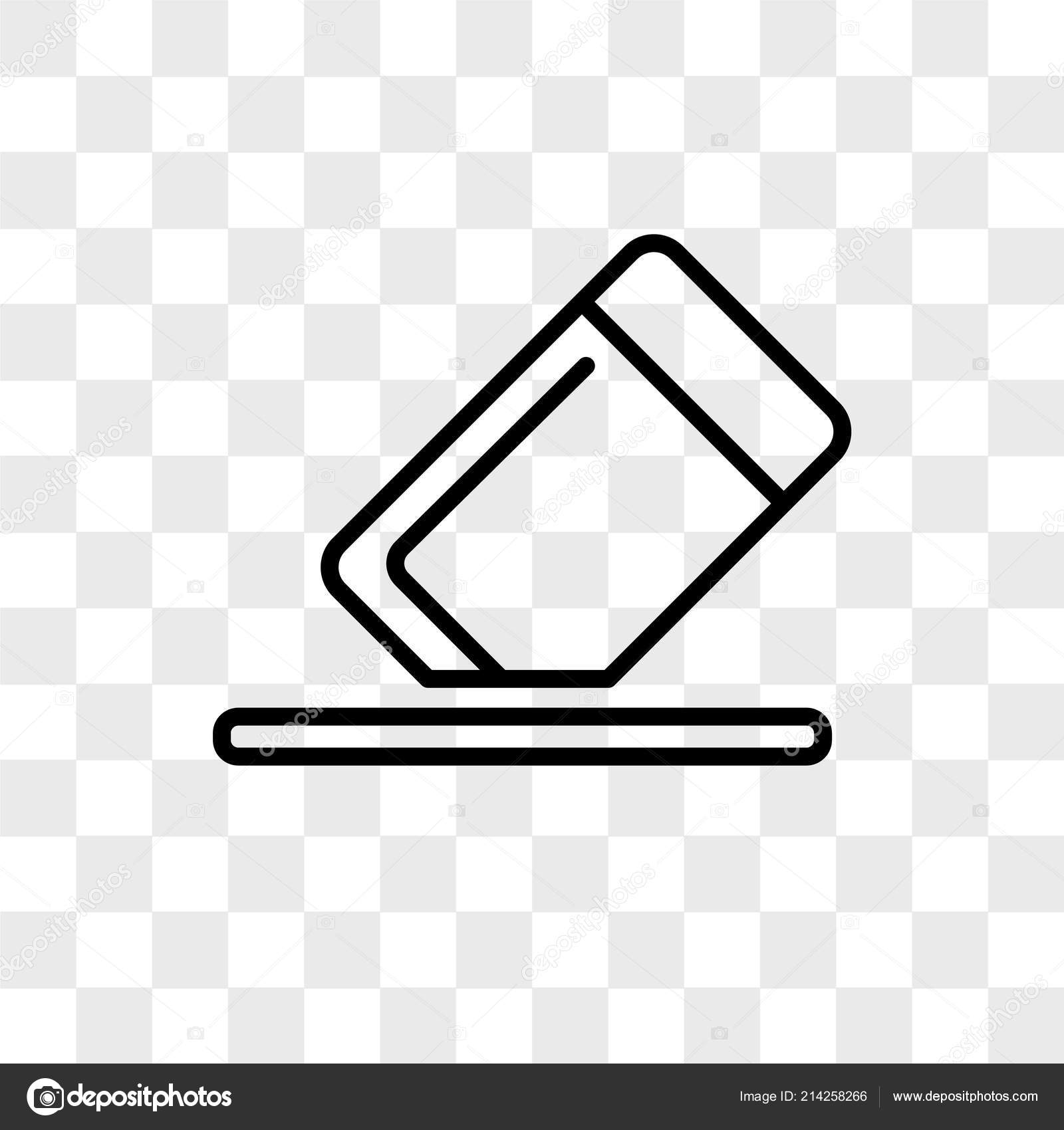 Eraser vector icon isolated on transparent background, Eraser logo design  Stock Vector Image by ©ProVectorStock #214258266