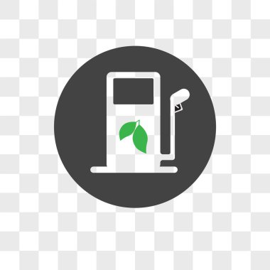 saydam arka plan üzerinde bifuel lo izole bifuel vektör simgesi