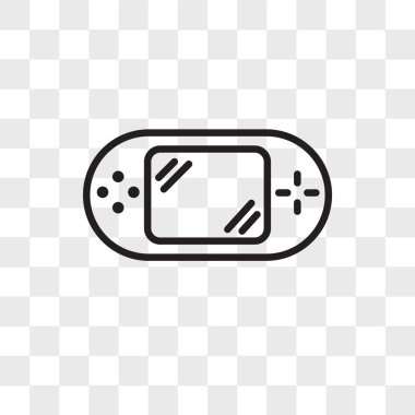 Saydam arka plan üzerinde Gam izole oyun konsolu vektör simgesi