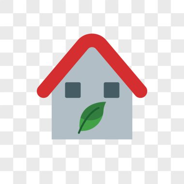 Saydam arka plan üzerinde House logosu izole House vektör simgesi