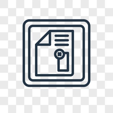 Saydam arka plan üzerinde kaldırma hakkı çerçevesi logo tasarımı izole sağ çerçeve vektör simgesini kaldır