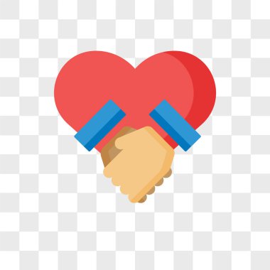 Saydam arka plan üzerinde eller logo izole eller vektör simgesi