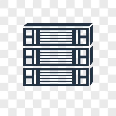 Saydam arka plan üzerinde veritabanı logo tasarımı izole veritabanı vektör simgesi