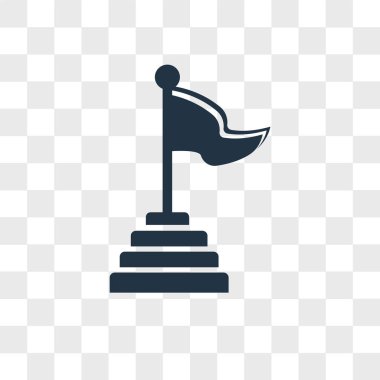 Saydam arka plan üzerinde piramit logo tasarımı izole piramit vektör simgesi